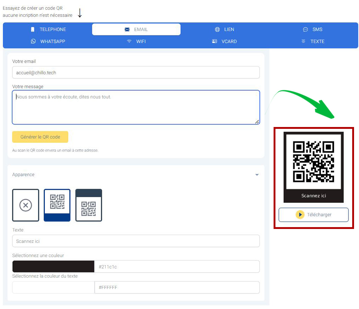 Etape 4 : Télécharger votre QR code image-1